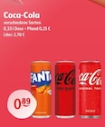 Aktuelles Fanta Orange, Coca-Cola Zero Sugar, Coca-Cola Original Taste Angebot bei Getränke Hoffmann in Hückelhoven ab 0,89 €