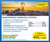 BUSRUNDREISE: NORDKAP & LOFOTEN Angebote von trendtours Touristik GmbH bei E center Rüsselsheim für 999,00 €