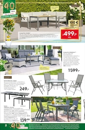 Aktueller BayWa Bau- und Gartenmärkte Prospekt mit Gartentisch, "Entspannt sparen", Seite 2