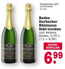 Aktuelles Baden Durbacher Edelmann Sekt trocken Angebot bei E center in Pforzheim ab 6,99 €