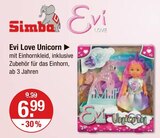 Evi Love Unicorn Angebote von Simba bei V-Markt Memmingen für 6,99 €
