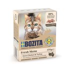 Bozita Feline Tetra Recart Häppchen in Soße Hühnchen & Pute 370 g bei Zookauf im Damme Prospekt für 1,59 €