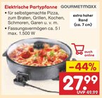 Elektrische Partypfanne Angebote von GOURMETMAXX bei Netto Marken-Discount Schwäbisch Gmünd für 27,99 €