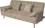 Canapé-lit tissu gris ou beige - ROEN - Crack à La Madeleine Canapé-lit tissu gris ou beige - ROEN en promo chez Crack La Madeleine à 299,00 €