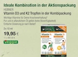 Vitamin D3 und K2 Tropfen in der Kombipackung von HÜBNER im aktuellen VITALIA Reformhaus Prospekt