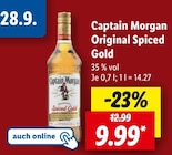 Original Spiced Gold Angebote von Captain Morgan bei Lidl Gronau für 9,99 €