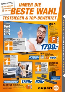 Fernseher im expert Prospekt "Top Angebote" mit 16 Seiten (Rottenburg (Neckar))