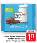 Schokolade Bunte Vielfalt Angebote von Ritter Sport bei E center Bietigheim-Bissingen für 1,11 €