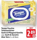 Feuchte Toilettentücher Sanft & Pflegend Kamille Angebote von Tempo bei E center Reutlingen für 2,49 €
