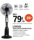 Ventilateur brumisateur - Livoo - E.Leclerc à Rouen Ventilateur brumisateur - Livoo en promo chez E.Leclerc Rouen à 79,99 €
