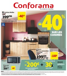 Prospectus Conforama à Rehainviller, "Conforama", 1 page, 04/04/2024 - 13/05/2024