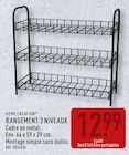 Rangement 3 niveaux - Home Creation en promo chez Aldi Nanterre à 12,99 €