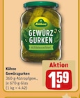 Gewürzgurken im Angebot bei REWE in Schorndorf Gewürzgurken Angebote von Kühne bei REWE Schorndorf für 1,59 €