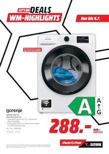 Waschmaschine im MediaMarkt Saturn Prospekt "LET'S GO! DEALS WM-HIGHLIGHTS" mit 18 Seiten (Albstadt)