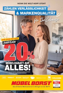 Möbel Borst Prospekt WENN DIE WELT KOPF STEHT ZÄHLEN VERLÄSSLICHKEIT & MARKENQUALITÄT mit 12 Seiten