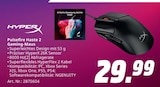 Pulsefire Haste 2 Gaming-Maus von HyperX für 29,99 € bei MediaMarkt Saturn im Angebot Pulsefire Haste 2 Gaming-Maus von HyperX im aktuellen MediaMarkt Saturn Prospekt