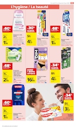 Prix et réduction Hygiène dans le prospectus Carrefour Market en cours Offre Hygiène dans le catalogue Carrefour Market du moment à la page 61