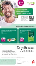 mea - meine apotheke Apotheken Prospekt der aktuellen Woche mit 4 Seiten, gültig von 01.08.2026 bis 31.08.2026, in Kirchehrenbach und Umgebung Aktueller mea - meine apotheke Apotheken Prospekt in Kirchehrenbach und Umgebung, "Unsere August-Angebote" mit 4 Seiten, 01.08.2026 - 31.08.2026