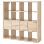 Regal mit 4 Einsätzen Eicheneff wlas von KALLAX für 199,00 € bei IKEA im Angebot Regal mit 4 Einsätzen Eicheneff wlas von KALLAX im aktuellen IKEA Prospekt