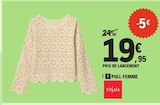 Pull femme - Tissaia dans le catalogue E.Leclerc