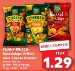 Kesselchips, Riffels oder Cheese Cracker von Funny-Frisch im aktuellen Kaufland Prospekt für 1,29 €