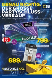 Aktueller EURONICS Elektromarkt Prospekt in Neuschönau und Umgebung, "GENAU RICHTIG. DER GROSSE PARTYSCHLUSSVERKAUF" mit 11 Seiten, 27.12.2024 - 08.01.2025