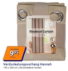 Verdunkelungsvorhang Hannah im Action Prospekt Verdunkelungsvorhang Hannah von im aktuellen Action Prospekt für 9,95 €