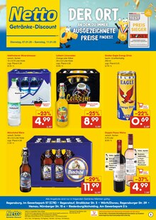 Netto Marken-Discount Riedenburg Prospekt "DER ORT, AN DEM DU IMMER AUSGEZEICHNETE PREISE FINDEST." mit 2 Seiten