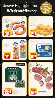 REWE Prospekt der Woche "Dein Markt" Seite 2, 23.02.2026 bis 28.02.2026 für Herne Aktueller REWE Prospekt "Dein Markt" Seite 2 von 26 Seiten für Herne
