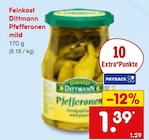 Pfefferonen mild im Angebot bei Netto Marken-Discount in Kamen Pfefferonen mild Angebote von Feinkost Dittmann bei Netto Marken-Discount Kamen für 1,39 €