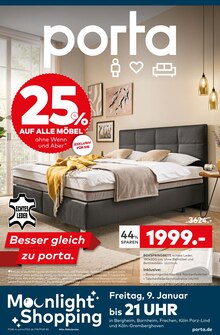 Bett im porta Möbel Prospekt "Besser gleich zu porta." mit 24 Seiten (Neuss)