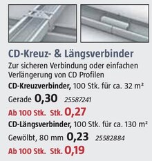 CD-Kreuz- & Längsverbinder bei BAUHAUS in München CD-Kreuz- & Längsverbinder im Angebot bei BAUHAUS München