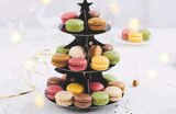 Macarons avec presentoir en promo chez Super U Orléans à 9,90 €