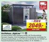 Gerätehaus HighLine B im Angebot bei toom Baumarkt in Ulm Gerätehaus HighLine B Angebote von biohort bei toom Baumarkt Ulm für 2.049,00 €