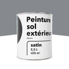 Peinture extérieur sol 2,5 L satin gris glycero en promo chez Brico Dépôt Joué-lès-Tours à 7,56 €