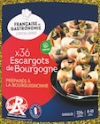 Escargots de bourgogne moyen label rouge x36 surgelés - FRANÇAISE DE GASTRONOMIE - Intermarché Express Escargots de bourgogne moyen label rouge x36 surgelés - FRANÇAISE DE GASTRONOMIE à 7,91 € dans le catalogue Intermarché Express
