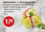 Kohlrouladen oder Wirsingrouladen von  im aktuellen V-Markt Prospekt für 1,29 €