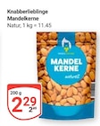 GLOBUS Broderstorf - Knabberlieblinge Mandelkerne Angebot im Prospekt Knabberlieblinge Mandelkerne bei GLOBUS im Broderstorf Prospekt für 2,29 €