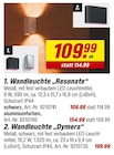 Wandleuchte „Resonate“ von  im aktuellen toom Baumarkt Prospekt für 109,99 €