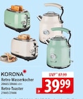 KORONA Retro-Wasserkocher oder Retro-Toaster Angebote bei famila Nordost Neustadt für 39,99 €