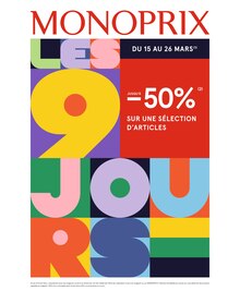 Prospectus Monoprix en cours, "Les 9 jours", 64 pages