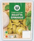 Tortellini ricotta épinards - U à 1,28 € dans le catalogue U Express