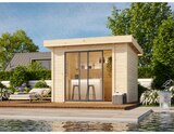 Studio de jardin en volige sapin blanc du nord "Lydia" 8.0m² en promo chez Brico Dépôt Studio de jardin en volige sapin blanc du nord "Lydia" 8.0m² dans le catalogue Brico Dépôt