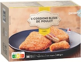 6 cordons bleus de poulet - Picard à 6,39 € dans le catalogue Picard