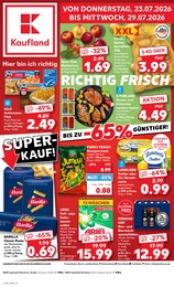 Kaufland Prospekt "Hier bin ich richtig", 56 Seiten, 23.07.2026 - 23.07.2026 Aktueller Kaufland Prospekt, "Hier bin ich richtig", mit Angeboten der Woche, gültig von 23.07.2026 bis 23.07.2026