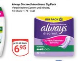 GLOBUS Eschborn - Discreet Inkontinenz Big Pack Angebot im Prospekt Discreet Inkontinenz Big Pack bei GLOBUS im Eschborn Prospekt für 6,95 €