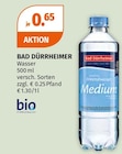 Wasser Angebote von BAD DÜRRHEIMER bei Müller Koblenz für 0,65 €