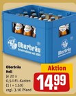 Aktuelle Bier Angebote bei REWE in Aachen Aktuelles Hell Angebot bei REWE in Aachen ab 14,99 €