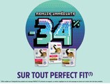 Promo -34% remise immédiate sur tout perfect fit à  dans le catalogue Intermarché à Cucq