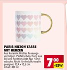 Tasse mit Herzen bei E center im Darmstadt Prospekt für 7,00 €